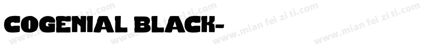 cogenial black字体转换